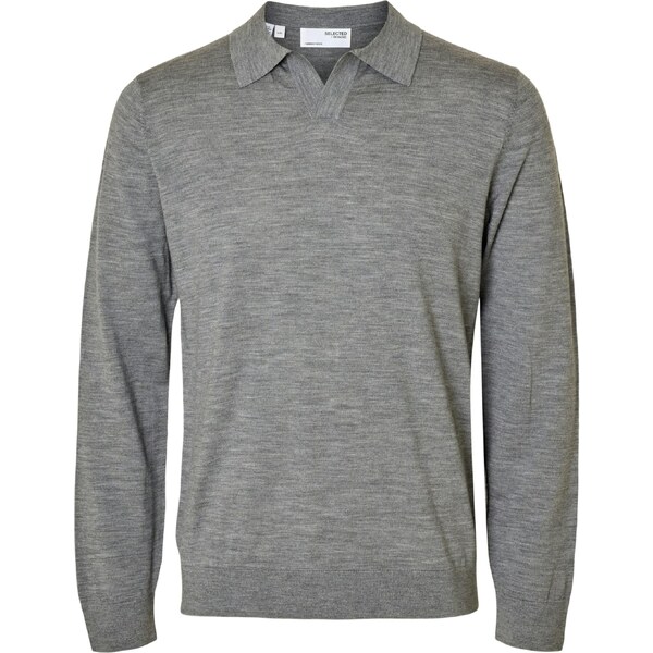 SELECTED Sveter SLHTRAY sivá melírovaná 65206684
