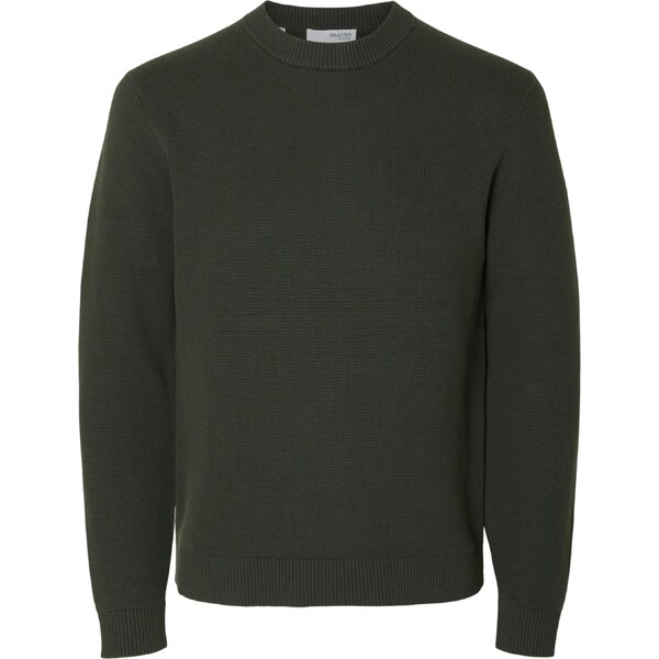 SELECTED Sveter SLHDANE tmavozelená 65206659