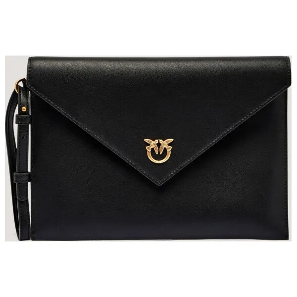 Pinko Kožená listová kabelka FLAT PURSE HANDLE 64942999