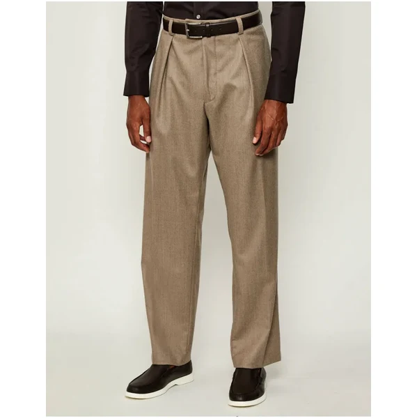 BOSS BLACK Vlnené nohavice BECKHAM x BOSS | Relaxed fit 64922352