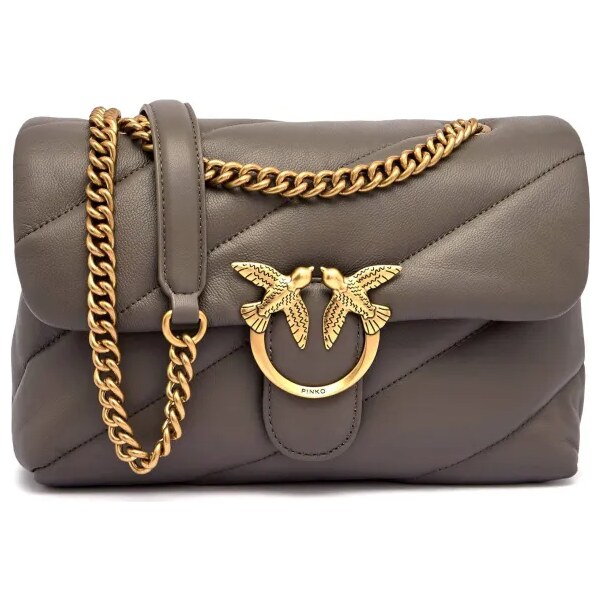 Pinko Kožená kabelka na rameno LOVE CLASSIC PUFF 64907206