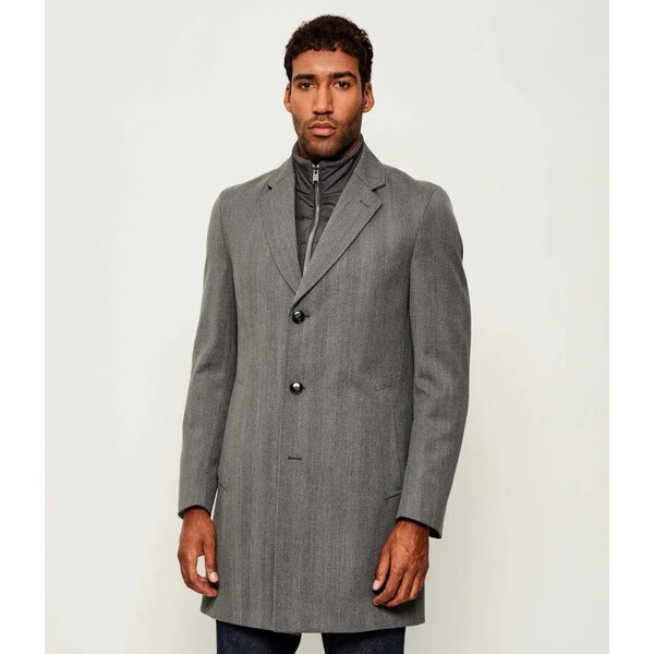 BOSS BLACK Vlnený kabát 2v1 H-Hyde-Bib-254 64936354