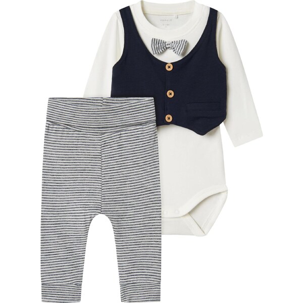 NAME IT Set NBMAdam zafírová / biela 65052196