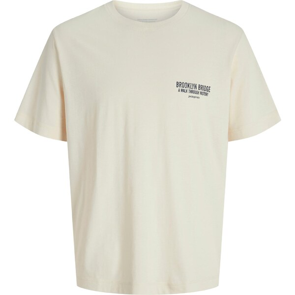 JACK & JONES Tričko JORYORK červená / čierna / biela ako vlna 64957322