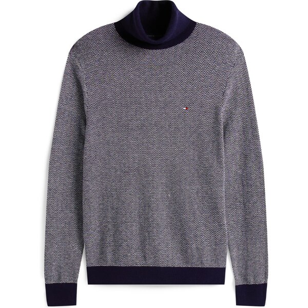 TOMMY HILFIGER Sveter námornícka modrá / biela 64960516