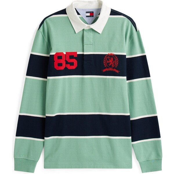 Tommy Jeans Tričko námornícka modrá / nefritová / červená / biela 64957411