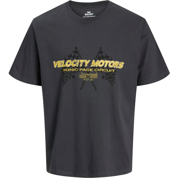 JACK & JONES Tričko JORFORMULA GALLERY žltá / tmavosivá / červená / 64957435