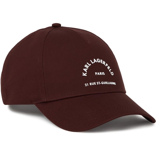 Karl Lagerfeld Čiapka bordová / biela 64957457