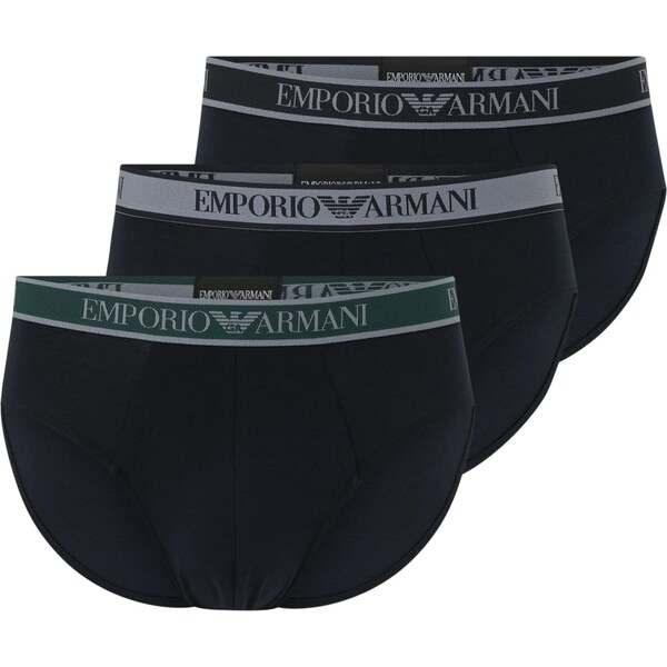 Emporio Armani Nohavičky tmavomodrá / sivá / tmavozelená / čierna 64957618