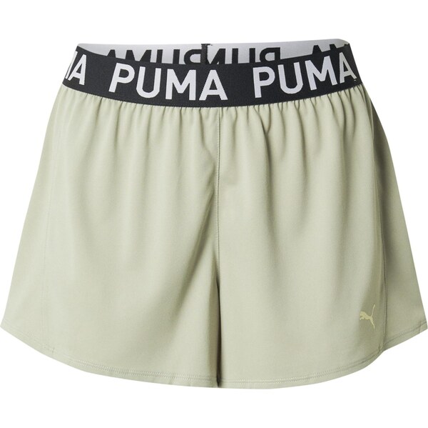 PUMA Športové nohavice STRONG 3 pastelovo zelená / čierna / biela 65853110