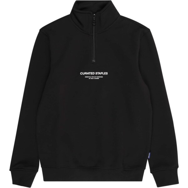 Only & Sons Junior Mikina OSJCURATED čierna / biela 65660287