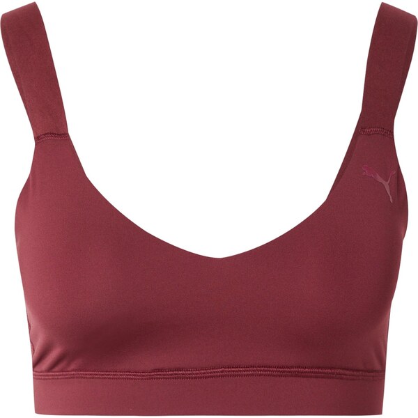 PUMA Športová podprsenka PWRSHAPE vínovo červená 66189612