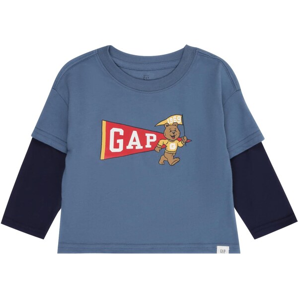 GAP Tričko námornícka modrá / tmavomodrá / žltá / červená 65853098