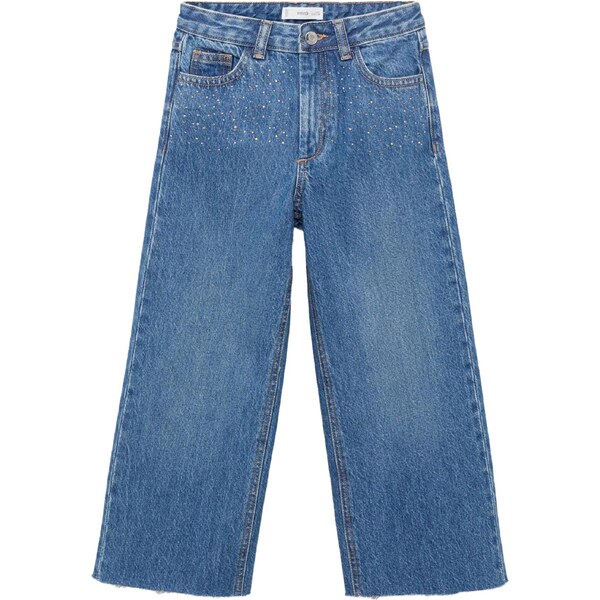 MANGO KIDS Džínsy Shine modrá denim 65577013