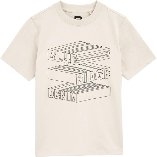 WE Fashion Tričko béžová / čierna 65882895