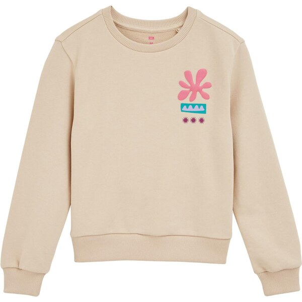 WE Fashion Mikina béžová / zmiešané farby 65656164