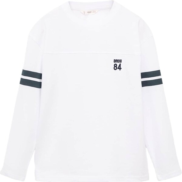 MANGO KIDS Tričko VARSI námornícka modrá / biela 65659202