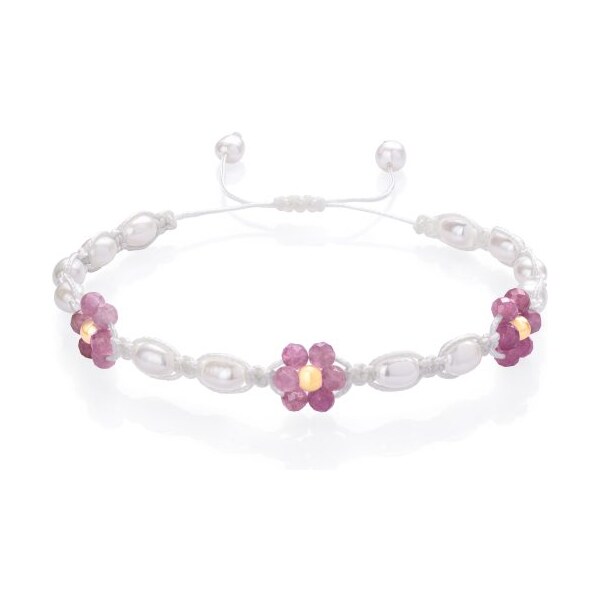 Kvetinový náramok Ružový turmalín – Fleur Eterna - Zlatá Trimakasi 64958661