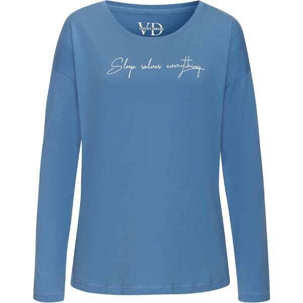 VIVANCE Tričká na spanie svetlomodrá / biela 65655229