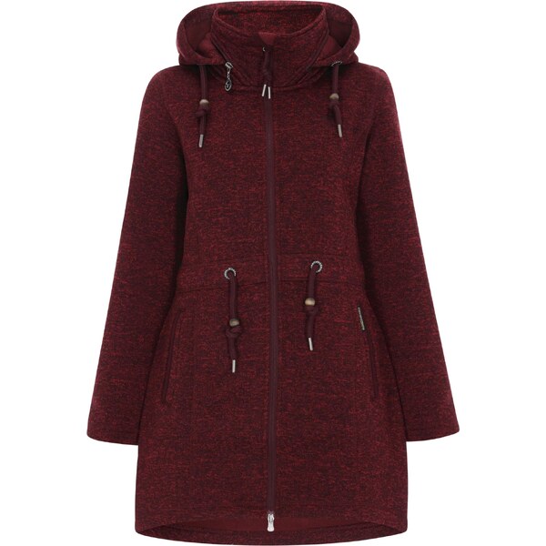 Schmuddelwedda Flisová bunda burgundská 65657687