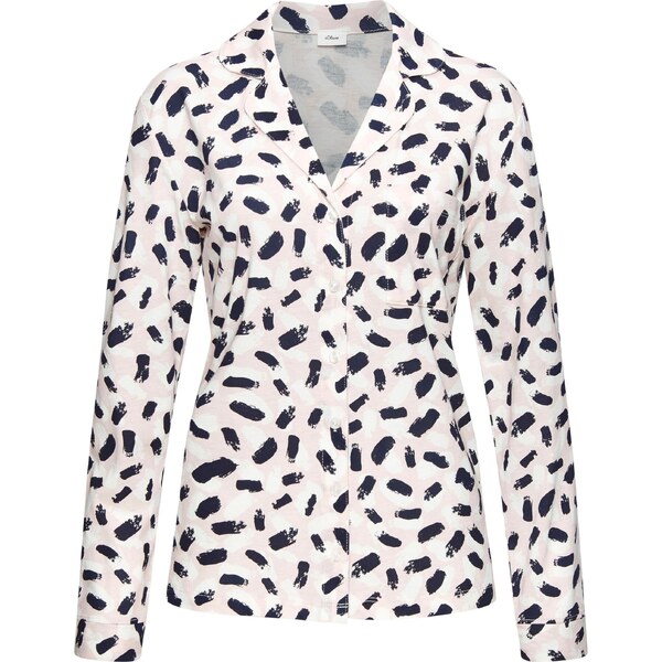 s.Oliver Tričká na spanie námornícka modrá / pastelovo ružová / biela 65882104