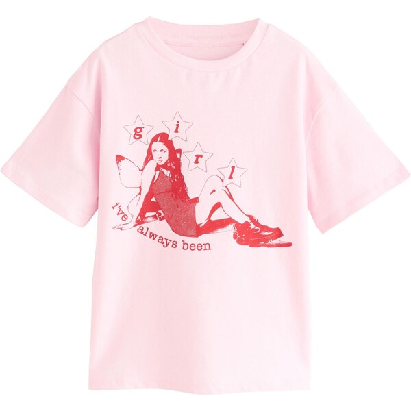 Next Tričko Olivia Rodrigo rosé / červená 65885215