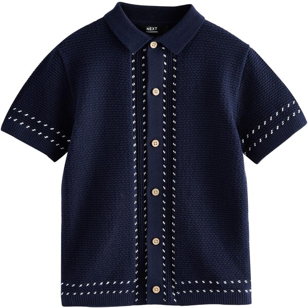 Next Kardigán námornícka modrá / biela 65353288