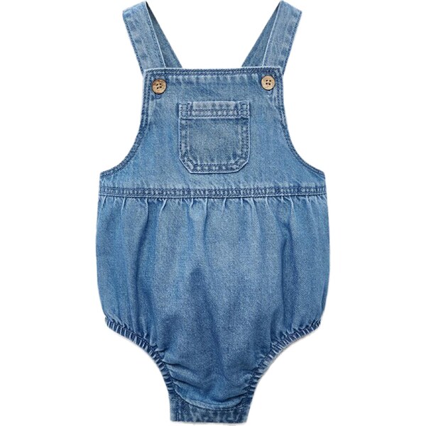 MANGO KIDS Nohavice na traky modrá denim 65133629