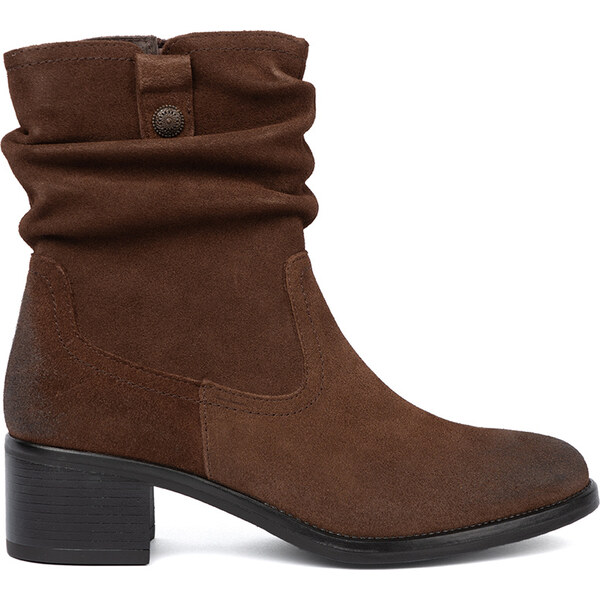 Brown leather ankle boots with crinkled upper by Sergio Leone 64966067