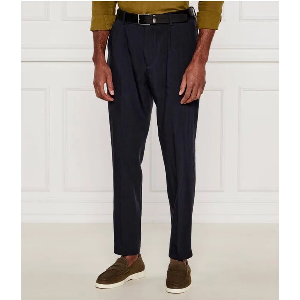 BOSS BLACK Ľanové nohavice P-Perin-RDS-PL-WG252 | Slim Fit 63111929