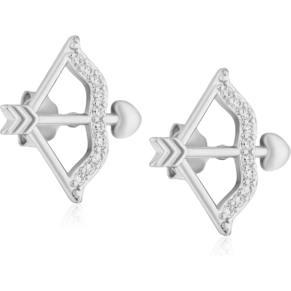 Olivie Stříbrné náušnice AMORŮV ŠÍP 9798 65048863