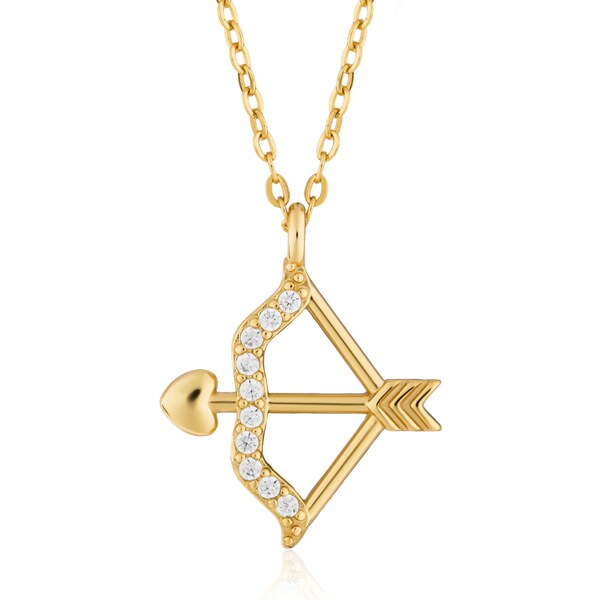 Olivie Stříbrný náhrdelník AMORŮV ŠÍP GOLD 9800 65048865