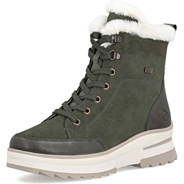 RIEKER Dámska členková obuv REMONTE D2B76-54 zelená W5 64962623