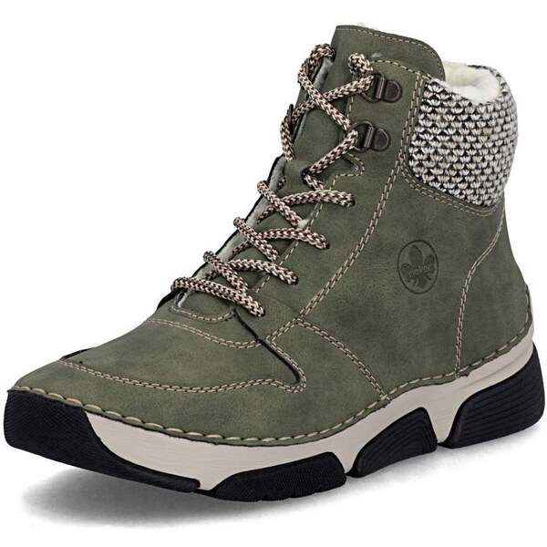 Dámska členková obuv RIEKER 45955-54 zelená W5 64962634