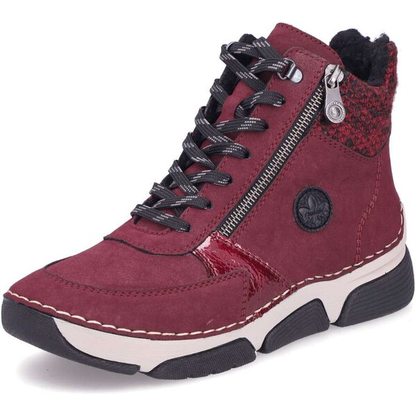 Dámska členková obuv RIEKER 45960-35 červená W5 64962635