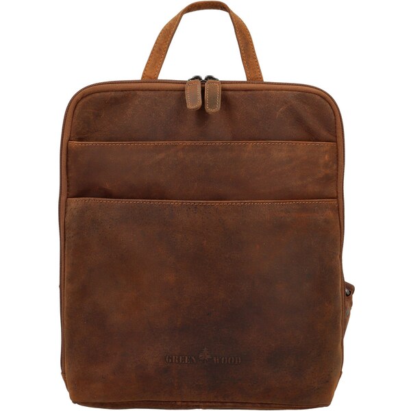 Kožený batoh camel - Greenwood Garett Camel 64979999