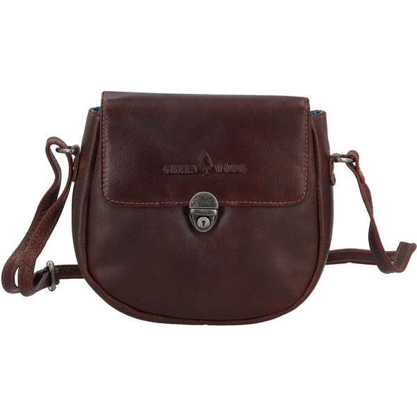 Dámska kožená crossbody kabelka hnedá - Greenwood Wika hnedá 64979996