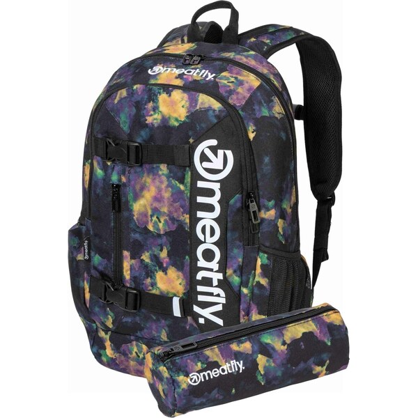 Meatfly batoh Basejumper Dark Aquarel 22 L + PENÁL ZDARMA 65065549