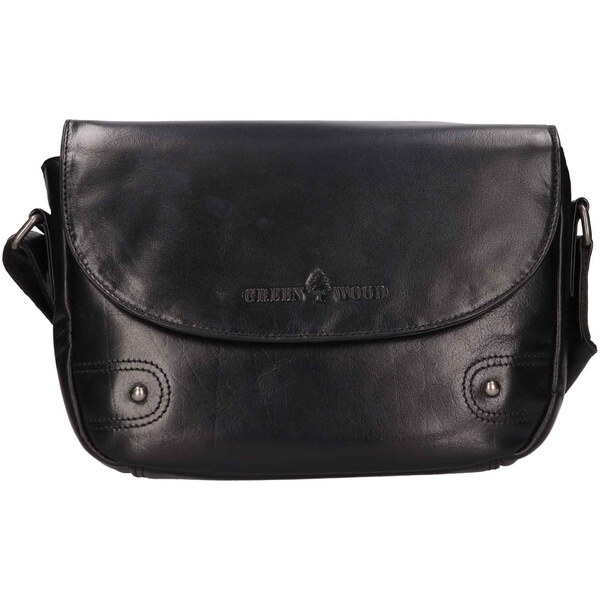 Dámska kožená crossbody kabelka Greenwood Nora - čierna 64964815