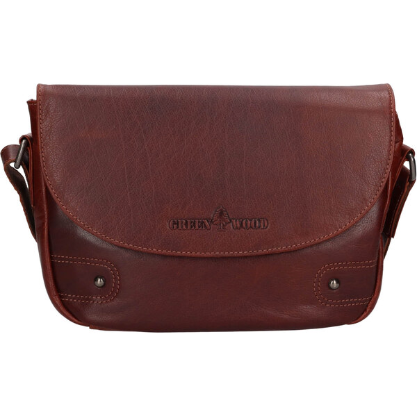 Dámska kožená crossbody kabelka Greenwood Nora - hnedá 64964817