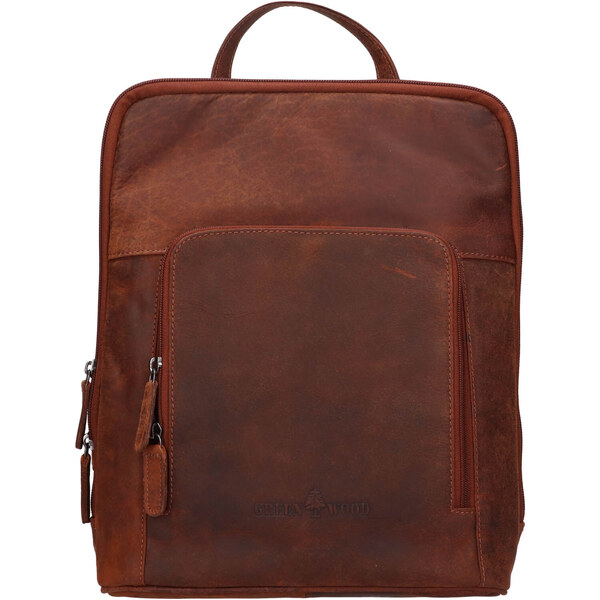Vintage dámsky kožený batoh Greenwood Paloma - hnedá 64964821