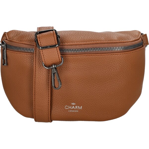 Charm London Hnedá kožená ľadvinka „Alexis“ 64966910