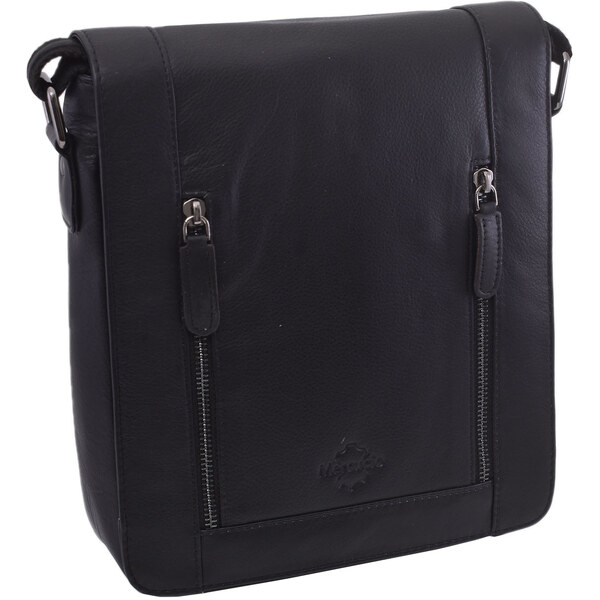 Mercucio Pánske kožené crossbody čierna nappa 250836 64524490