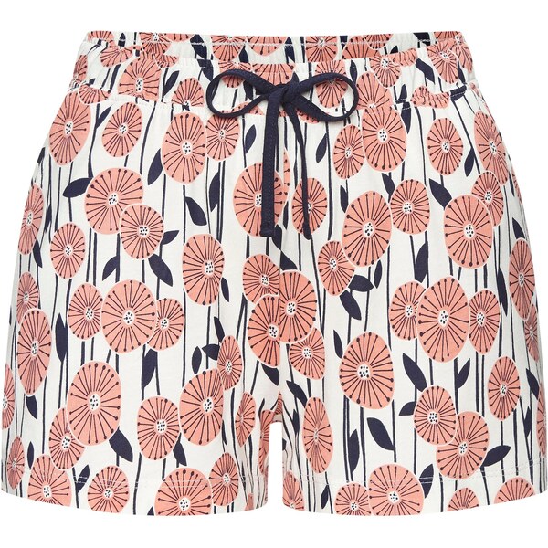 VIVANCE Pyžamové nohavice námornícka modrá / koralová / šedobiela 65655096