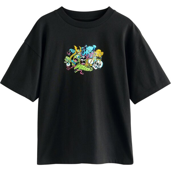 Next Tričko svetlomodrá / žltá / svetlozelená / čierna 65882650