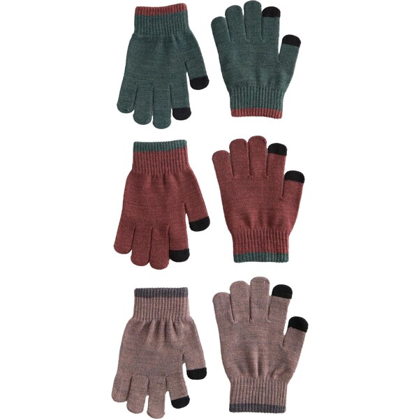 Next Rukavice hnedá melírovaná / jedľová / oxidová 65884862