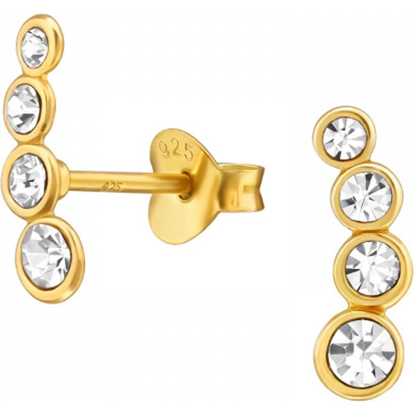 Dámske strieborné náušnice CRYSTIEN 64975128