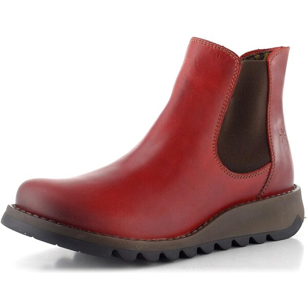 Fly London chelsea kotník red SALV195FLY 65612124