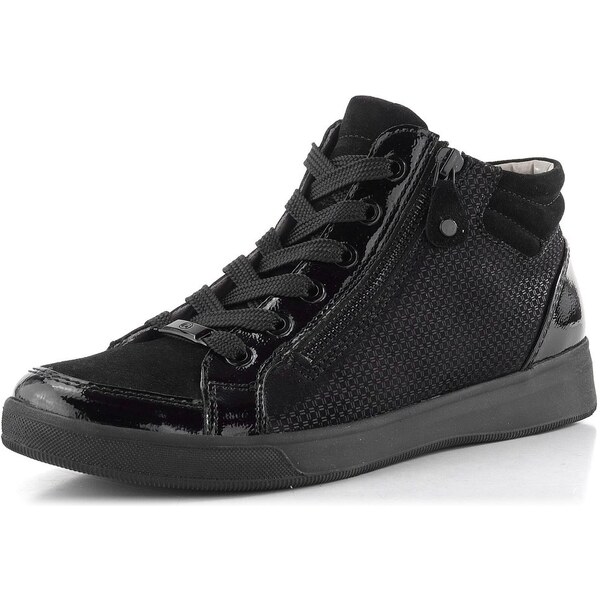 Ara kotníkové tenisky se zipem Rom Schwarz 12-24499-31 65612138