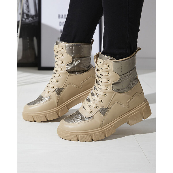 Resti Light brown womens uninsulated bagger boots Qertera- Footwear 64979051